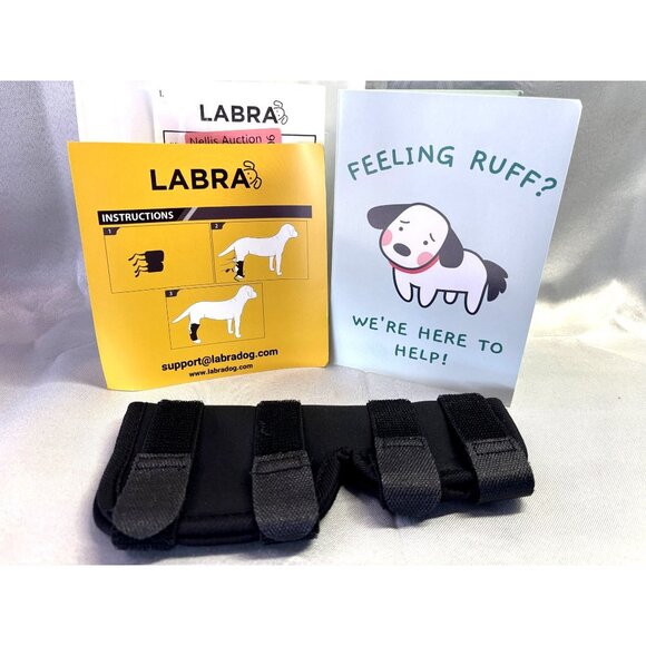 Labra Extra Supportive Dog Rear Leg Hock Joint Compression Wrap Brace- Size Larg - Picture 2 of 6